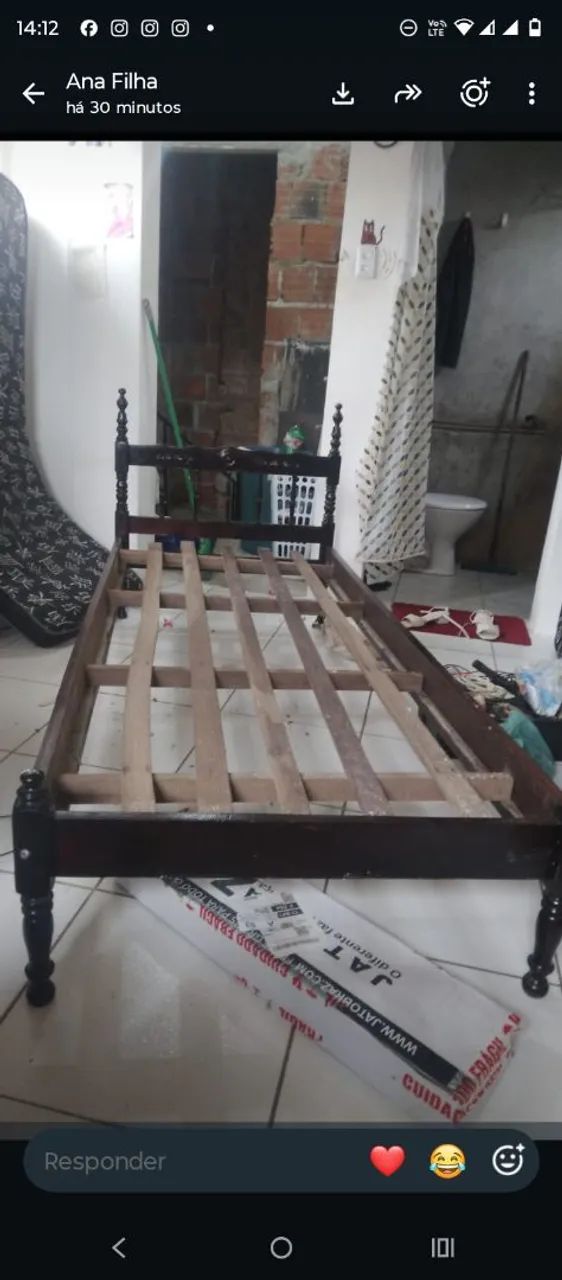 Cama madeira solteiro ZAP * - Foto 2