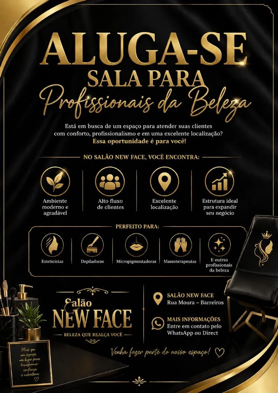Sala para profissional de beleza