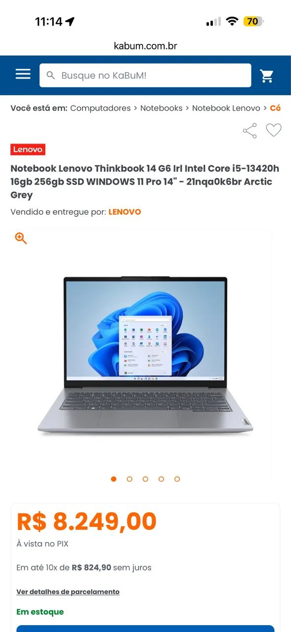 Notebook Lenovo thinkbook G6 14 - Foto 2