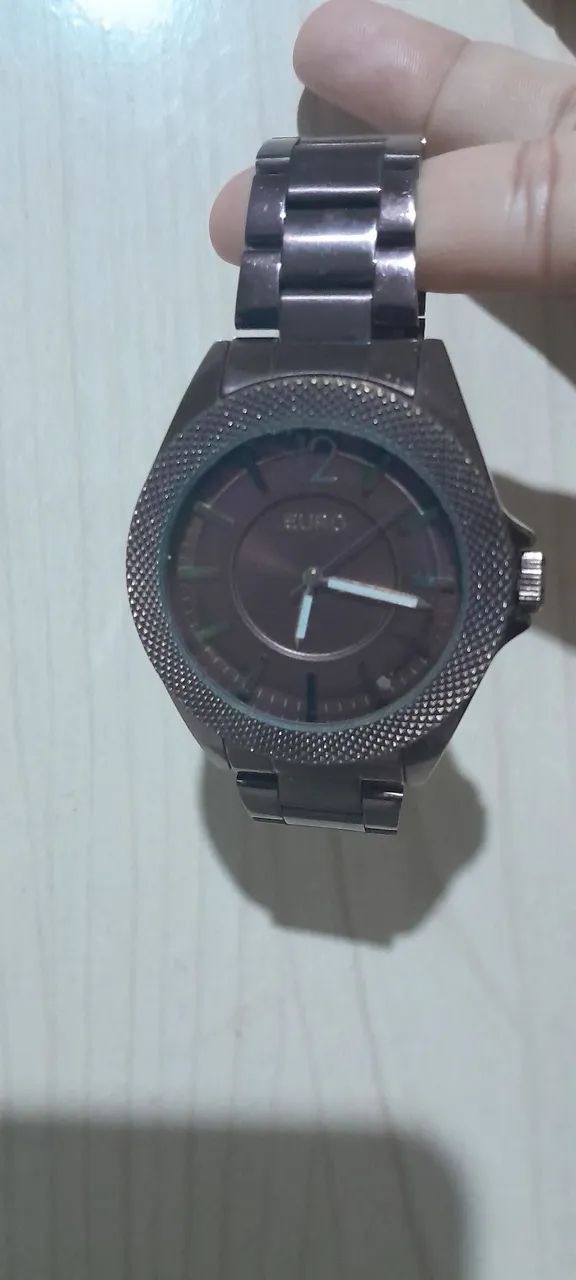 RELOGIO EURO FEMININO MARROM
