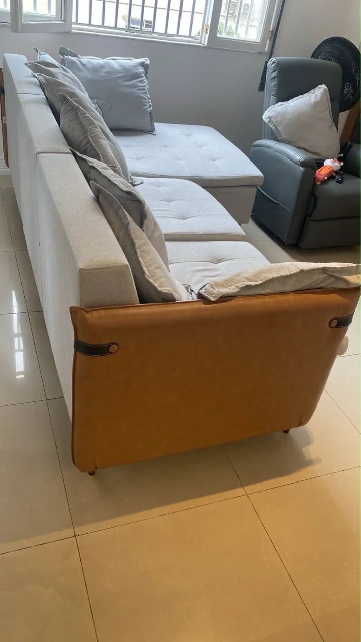 Sofá lindo cinza  - Foto 3