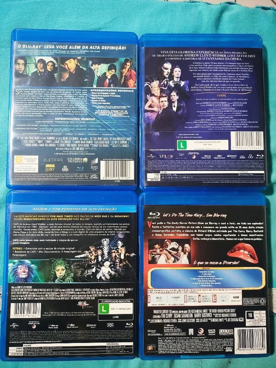 Kit Blu-ray Musical - DVD, Blu-Ray e Vídeo Cassete - São José