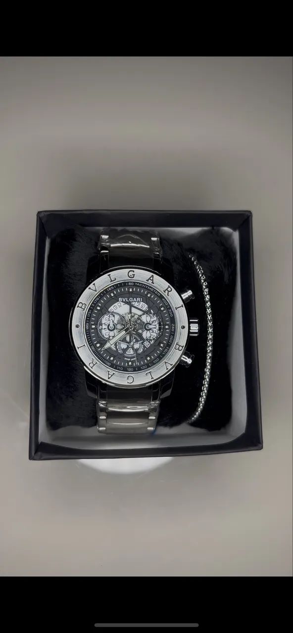 RELÓGIO BVLGARI + PULSEIRA