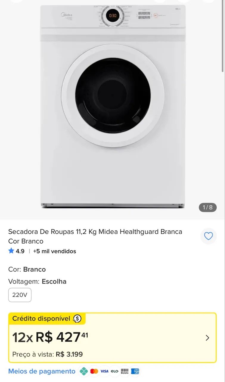 Secadora Midea 110v - Foto 5