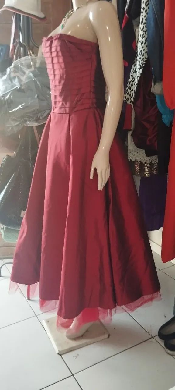 Vestido Rodado com Forro de Tule. - Foto 3