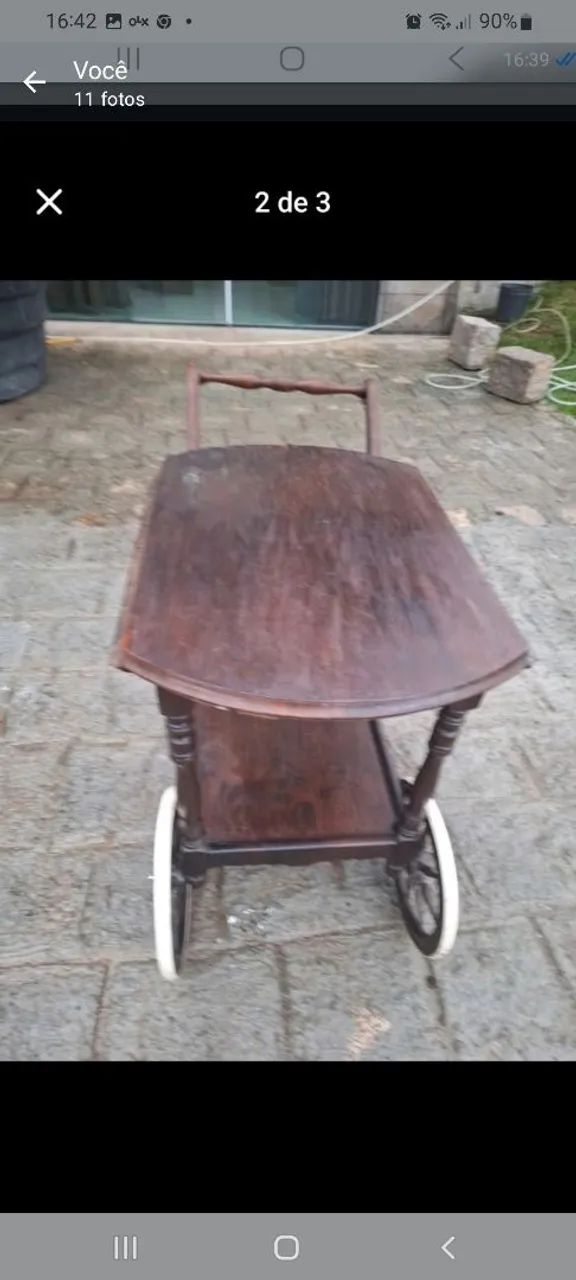 Carrinho  imbúia - Foto 2