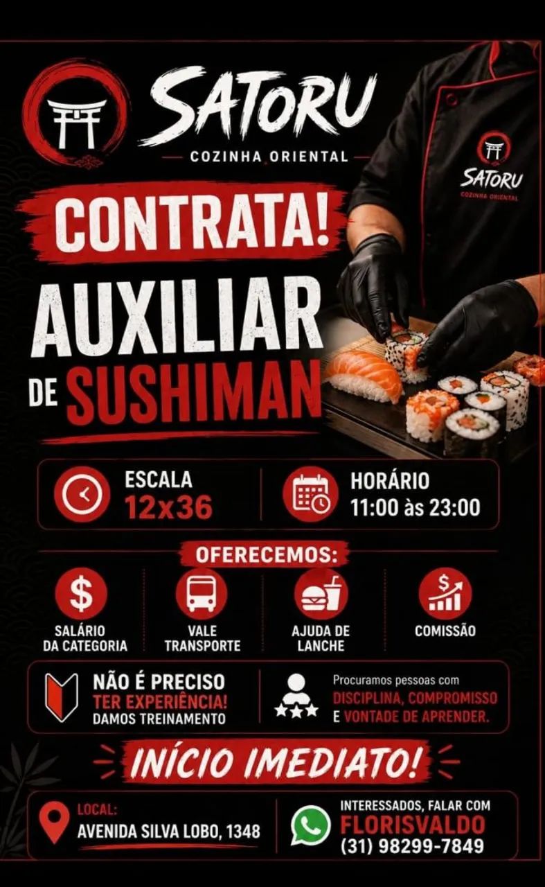 Auxiliar de sushiman 