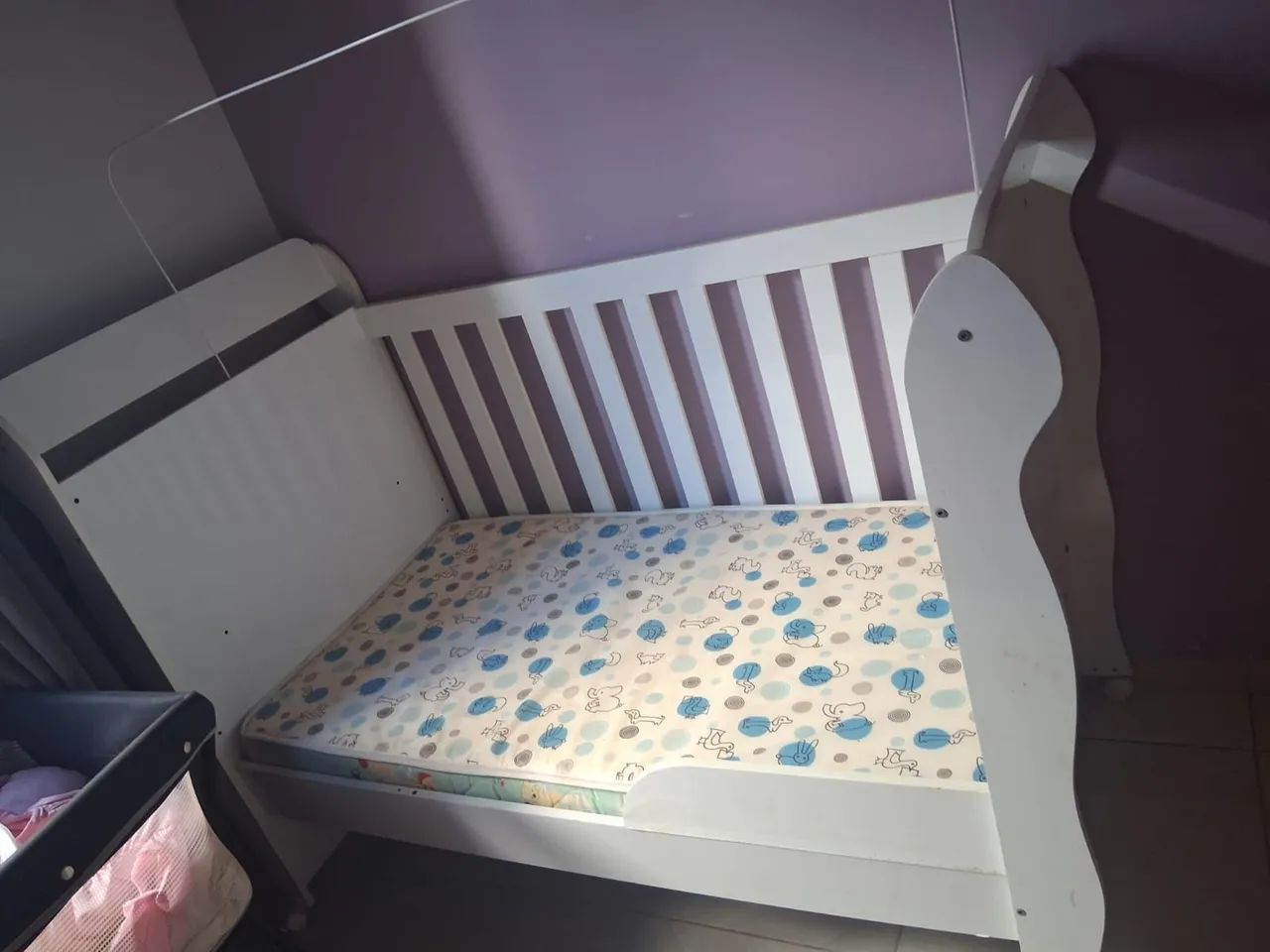 Berço ( Mine Cama) + Colchão Impermeável 