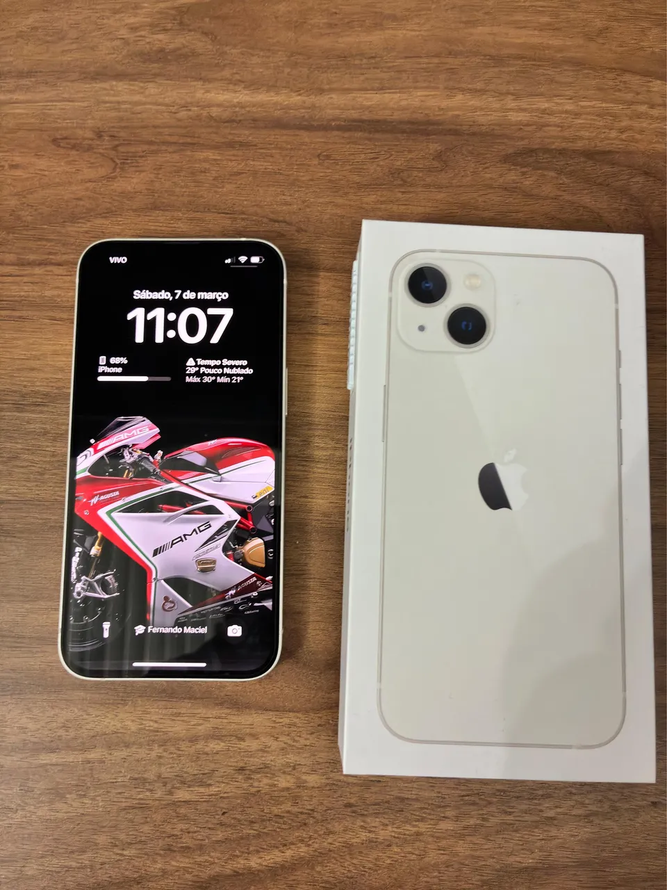 Iphone 13 512GB - Branco - com capa nova - Farroupilha - Celulares