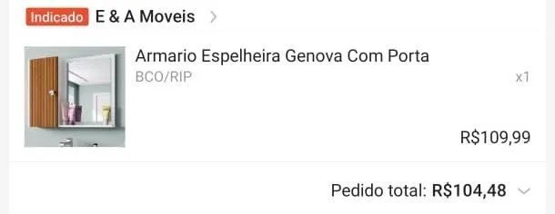 Armário com espelho 