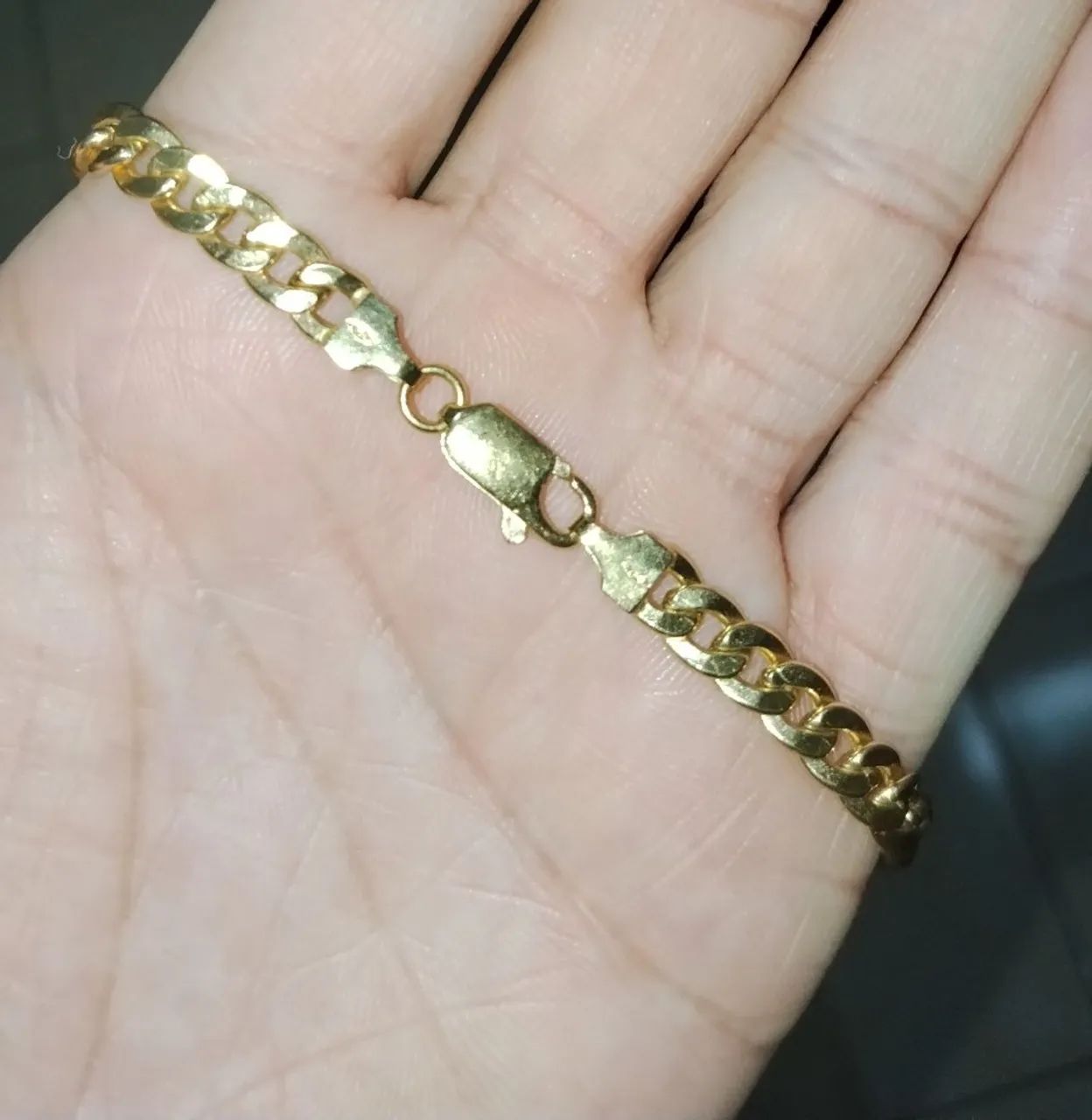 Corrente grossa com pingente em ouro 18 k - Foto 2
