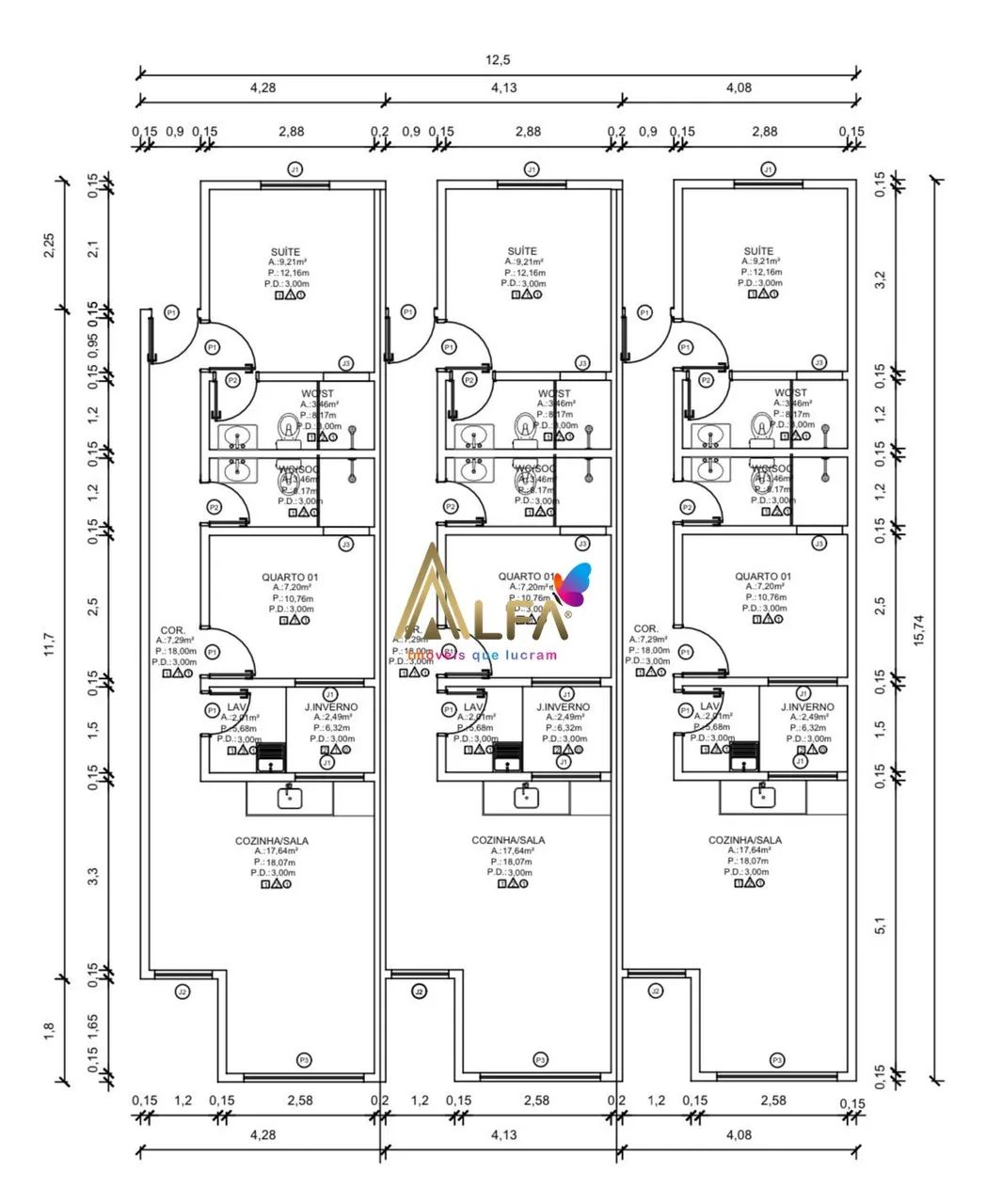 Casa moderna e com excelente padrão de acabamento com 1 suite mais 2 dormitórios - Foto 5
