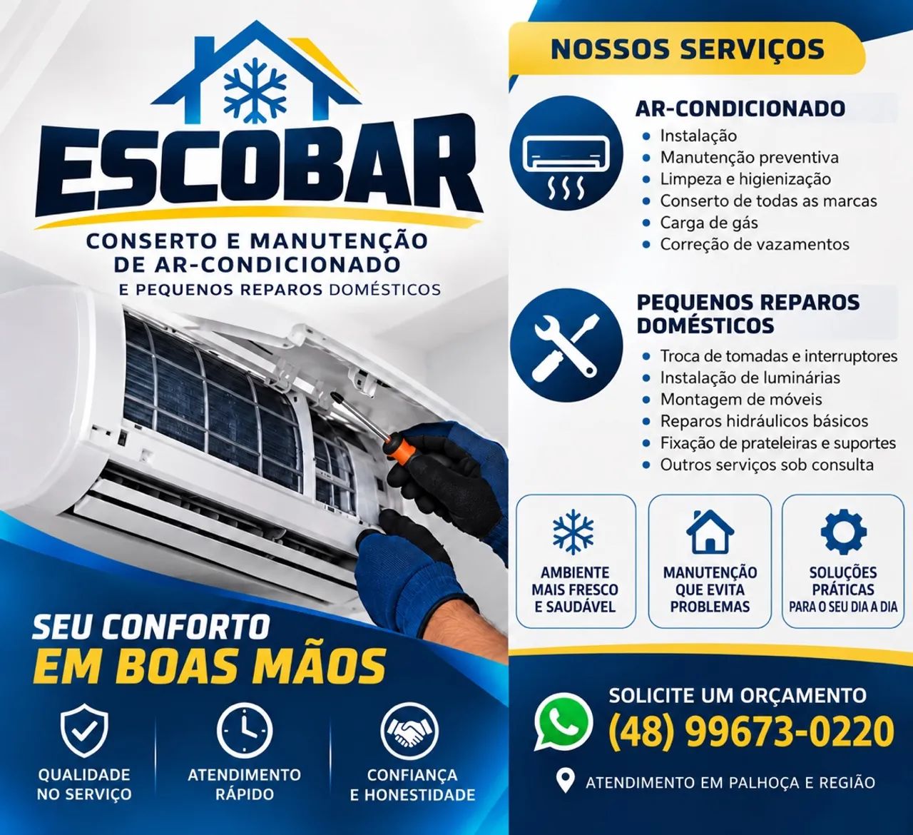 Escobar | Conserto de Ar-Condicionado e Reparos Domésticos