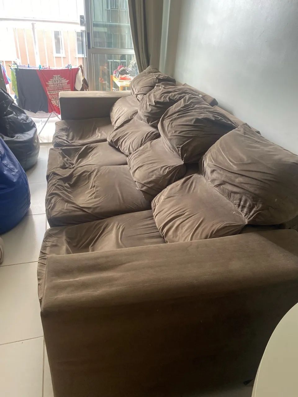 Vendo sofá de 4 lugares para reforma - Foto 2