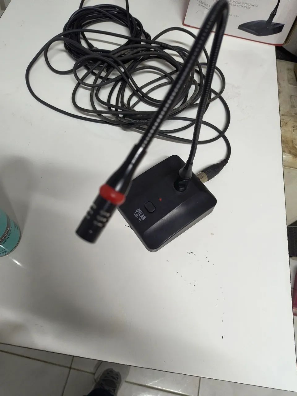 MICROFONE DE BANCADA FUNCIONANDO NORMALMENTE. 