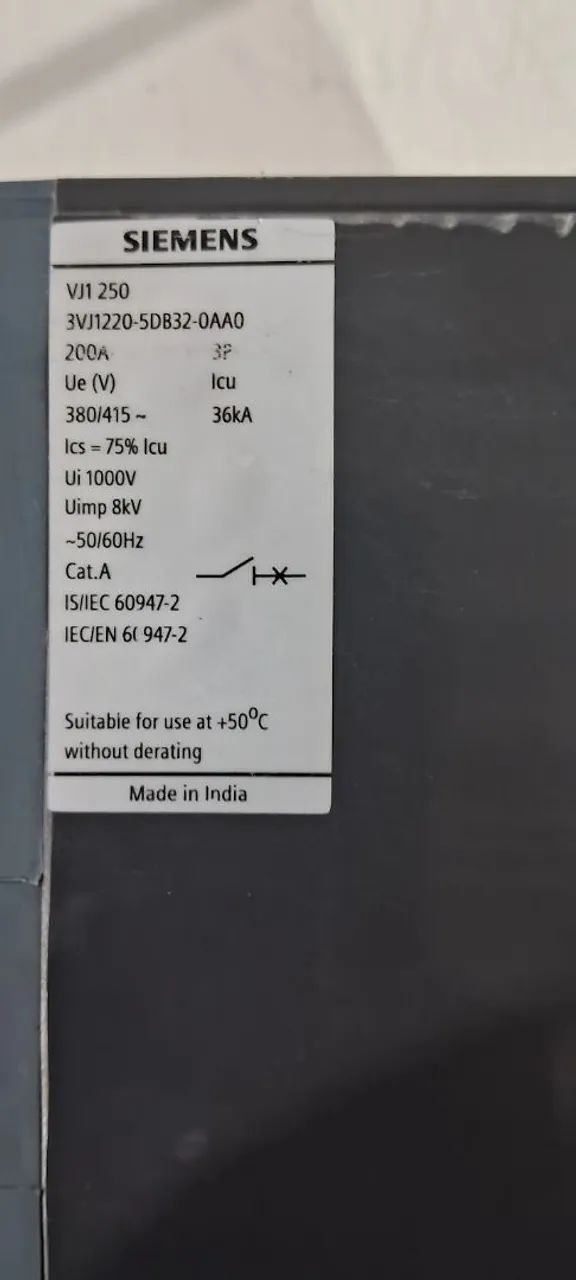 DIJUNTOR SIEMENS 200A NOVO - Foto 3