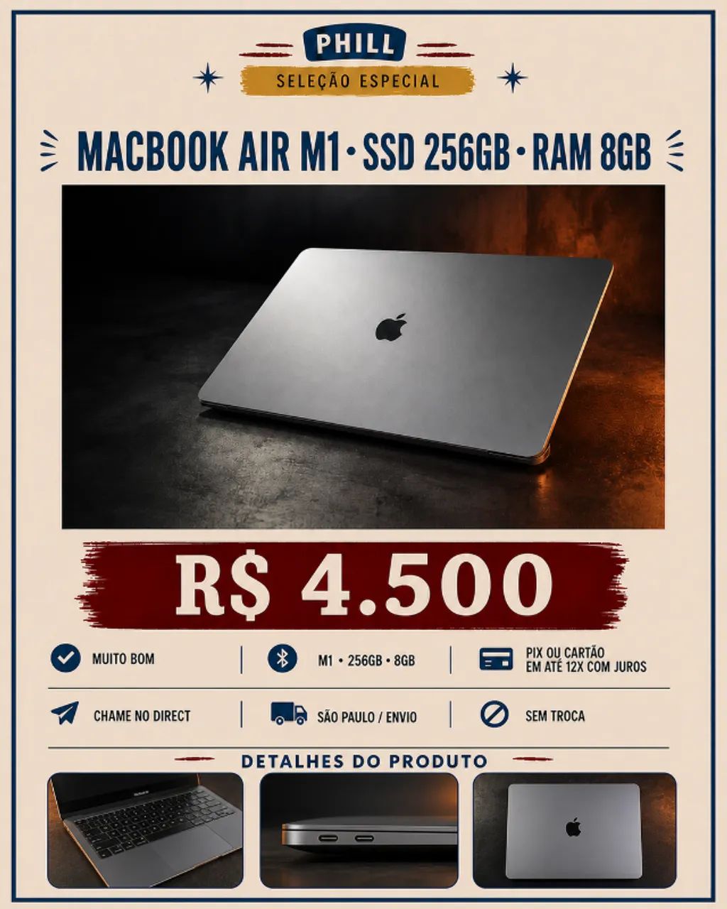 MACBOOK AIR M1 256GB / 8GB