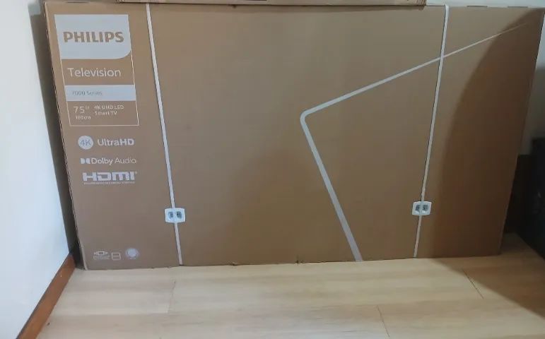 Tv 75 Philips 4k_ nova na caixa