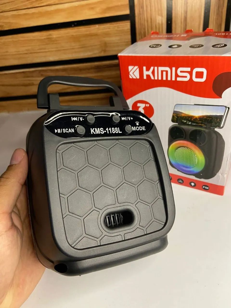 MINI CAIXA DE SOM KIMISO KMS-1188L - Foto 3
