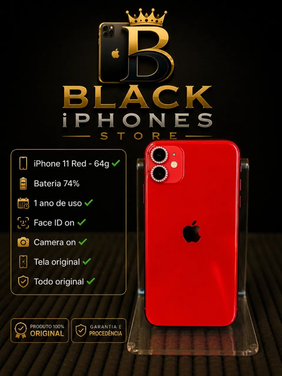 iPhone 11 Red 64g - Celulares e Smartphones - Jardim Amanda II