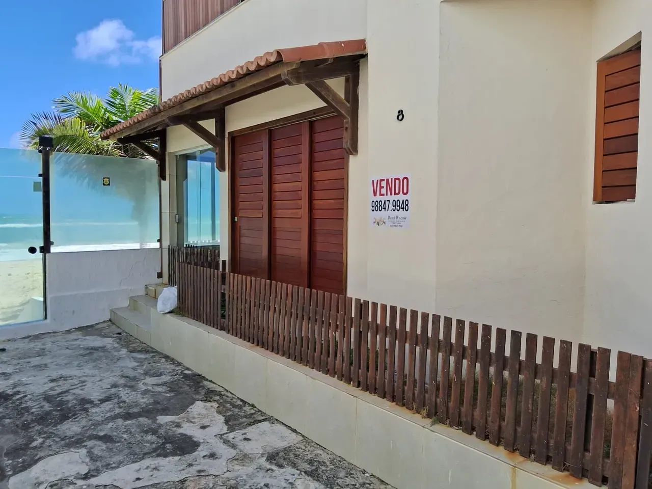 Casa com 4 suítes, cond., beira mar na praia de Tabatinga - Foto 3