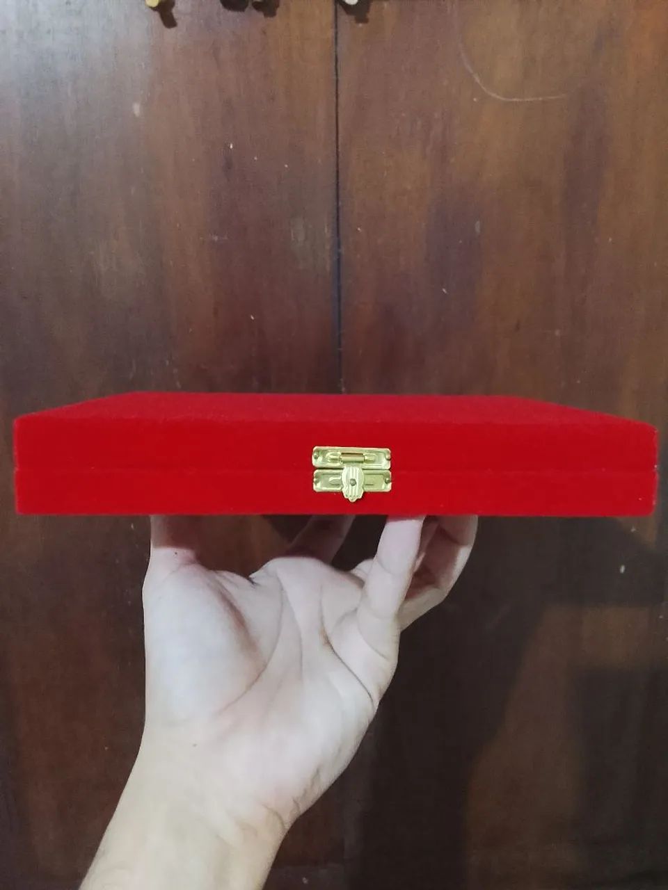 Caixa Aveludada Vermelha - Foto 4
