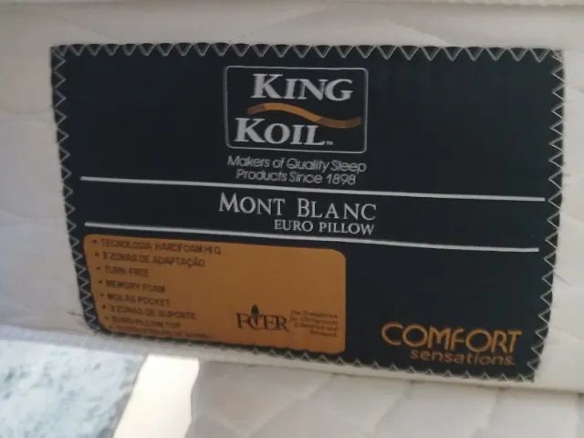 Cama Solteiro Euro Pillow Top King Koil Mont Blanc - Foto 3