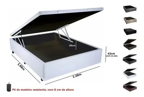 Cama baú de casal (Corini)