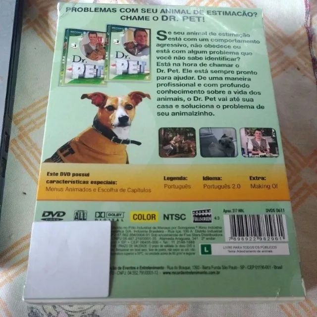 Dr. Pet - DVD Box Lacrado Volume 1 Com 2 Discos com Alexandre Rossi - Dicas e Truques - Foto 2