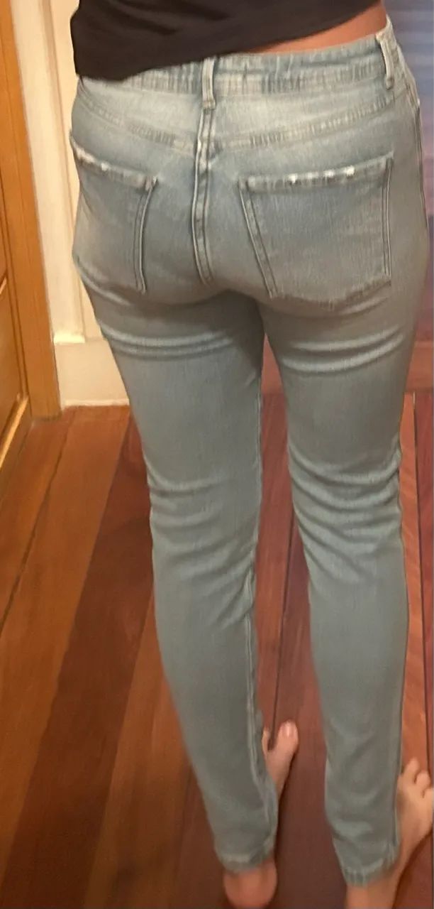 calça jeans bluesteel skinny azul claro 40 - Foto 2
