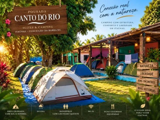 ARRENDA-SE POUSADA CANTO DO RIO Suítes & Camping | Vila de Itaúnas/ES - Foto 4