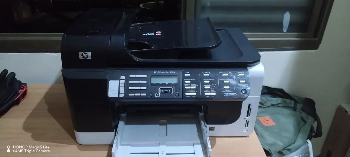 impressora hp office jet pro 8500 sem cabo de força e sem cartuchos de impressão - Foto 4
