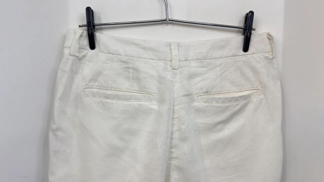 Bermuda Reserva Linho Casual li off white TAM. 40 - Foto 4