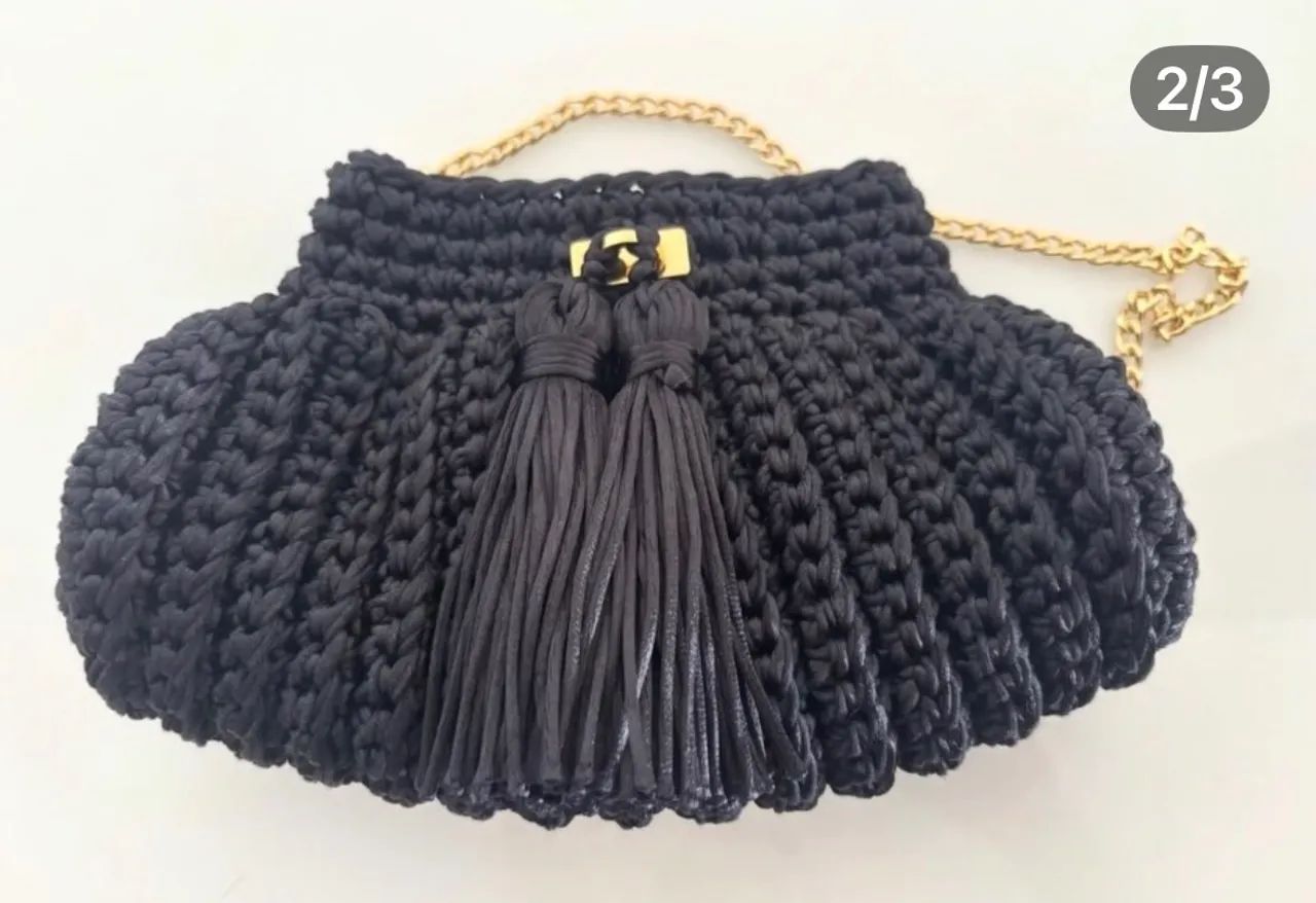 Bolsa em crochê da Catarina Mina