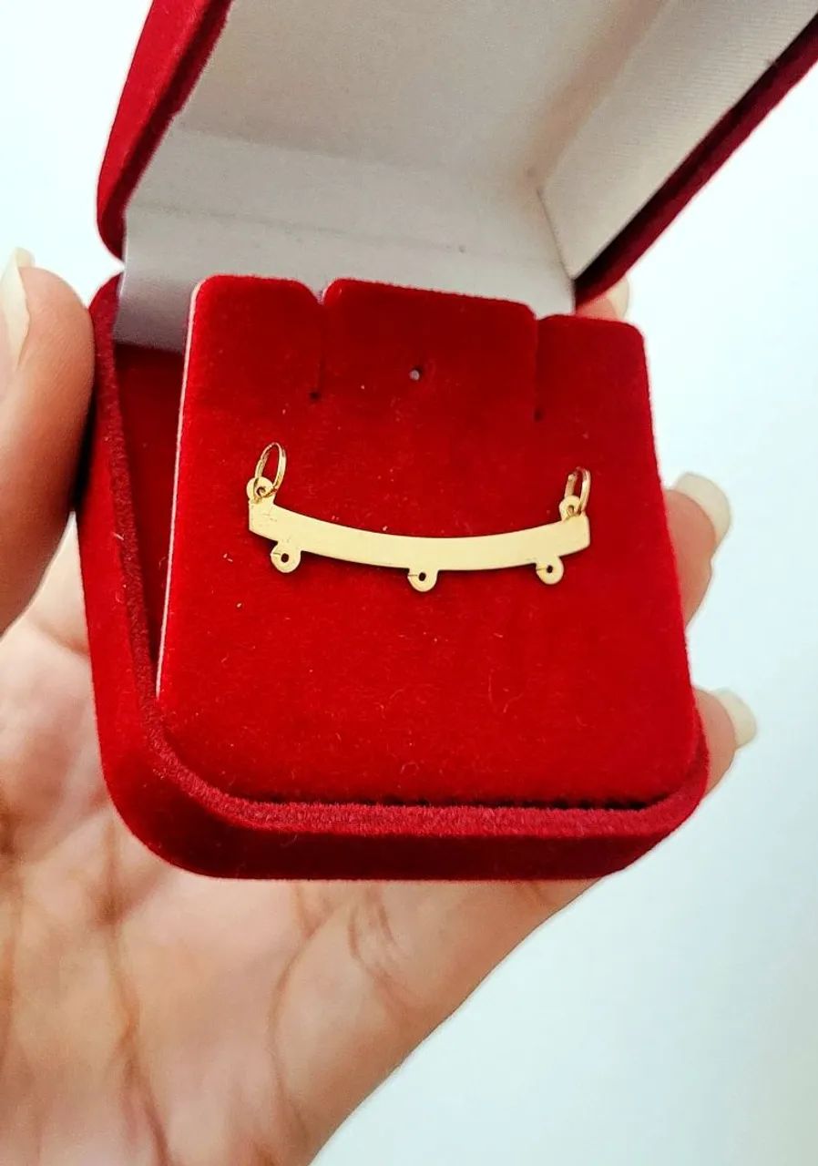 Suporte canga P/ pingentes Ouro 18k 