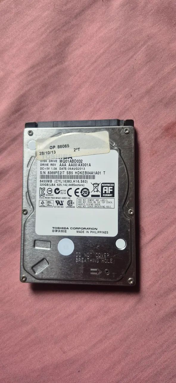 HD externo 320 gb saudável  - Foto 2