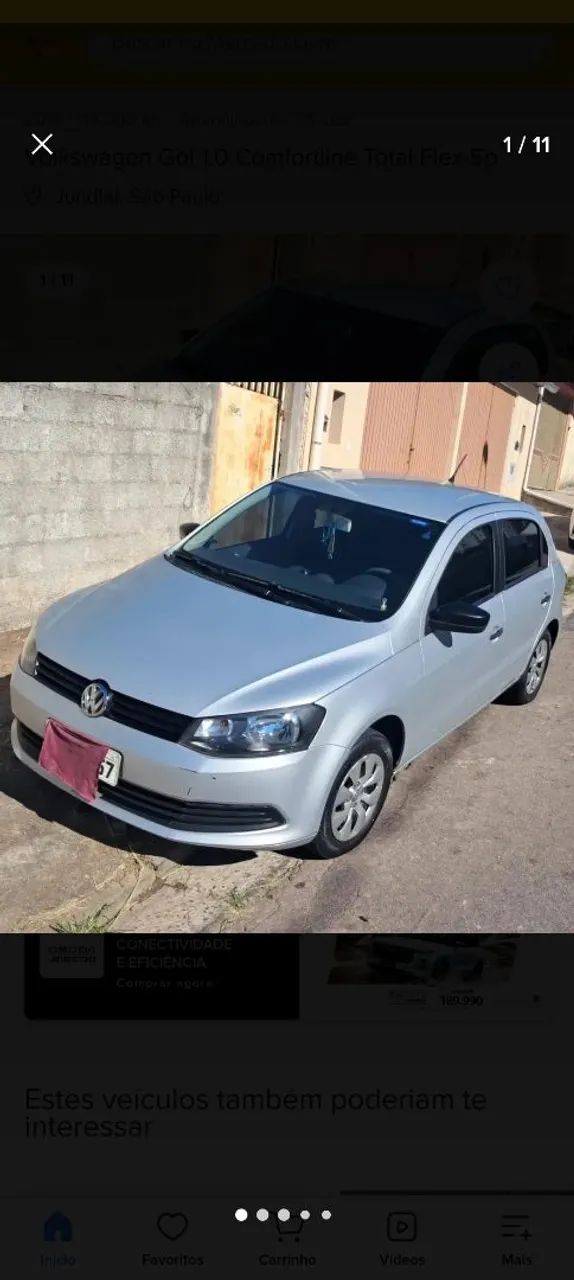 Volkswagen Gol G6 TRENDLINE 1.0 8V FLEX 2P 2015