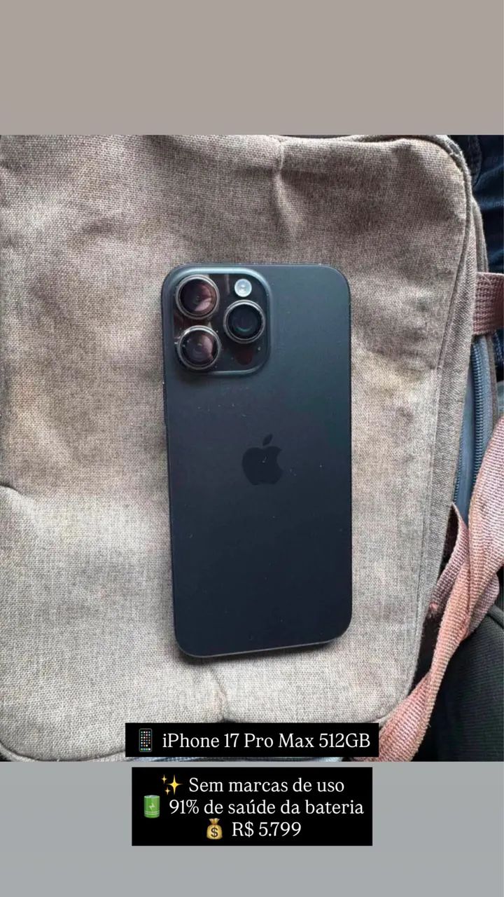 iPhone 16 Pro Max 512GB | Impecável | 91% Bateria | Sem Marcas de Uso - Foto 2