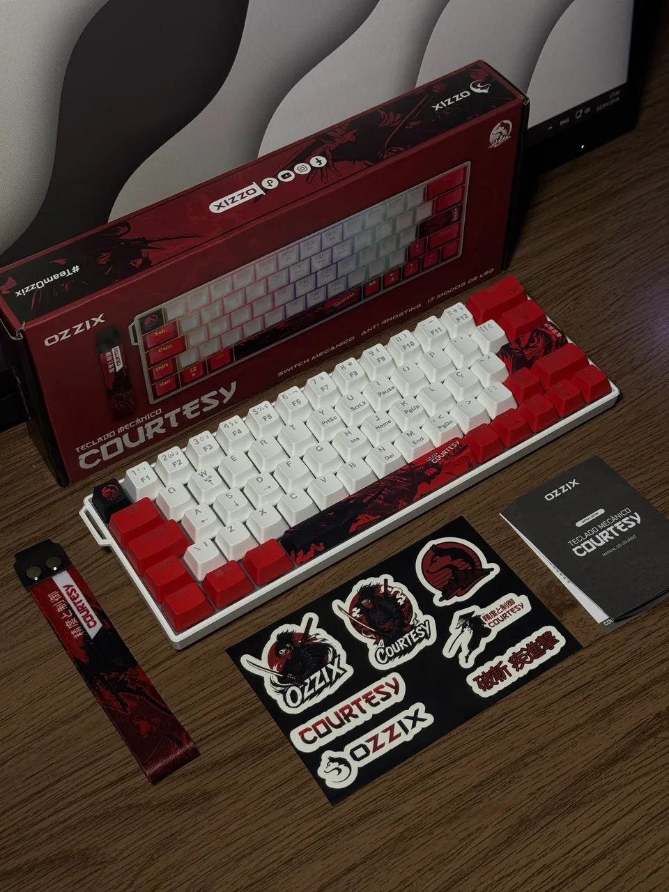 Teclado Mecânico Ozzix Courtesy [Novo] - Periféricos e Acessórios