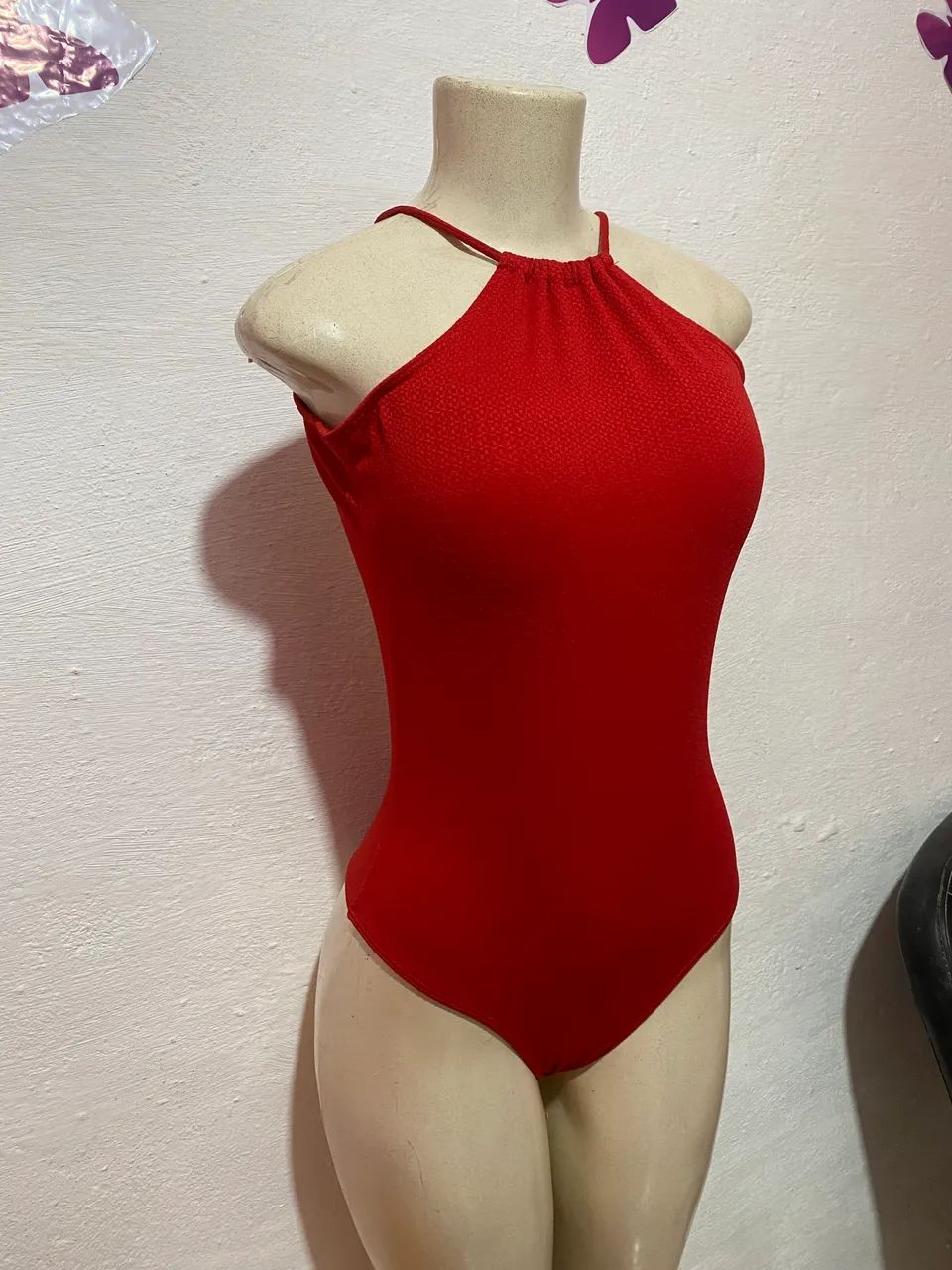 Maiô vermelho composto texturizado - Foto 4