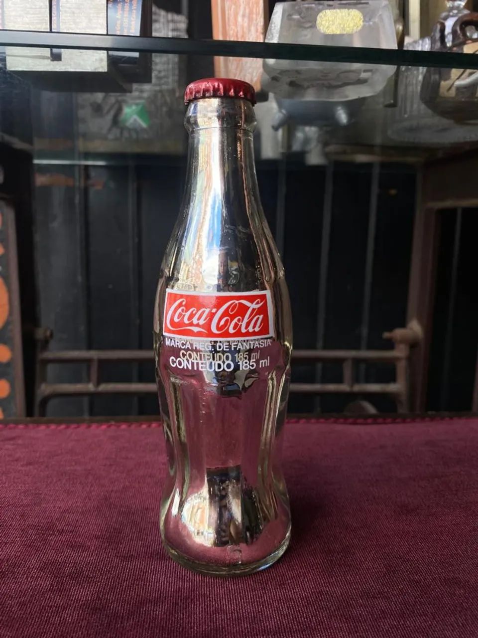 Garrafa antiga coca-cola cromada (ref:220) - Foto 3