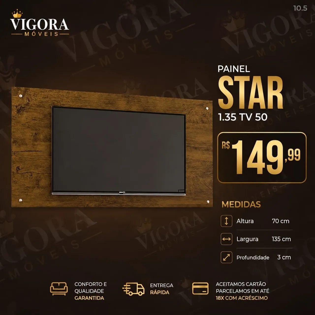 Painel para tv 50 polegadas 