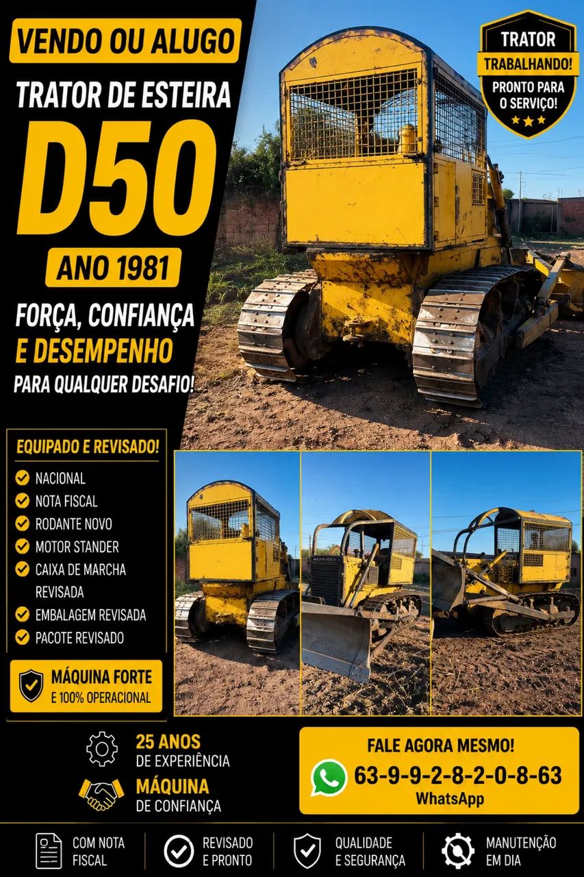 Trator de Esteira Komatsu D50 