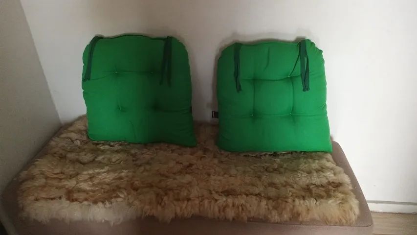 Almofadas 2 Fouton  cor Verde Confortavel e Acolchoada design.  - Foto 3