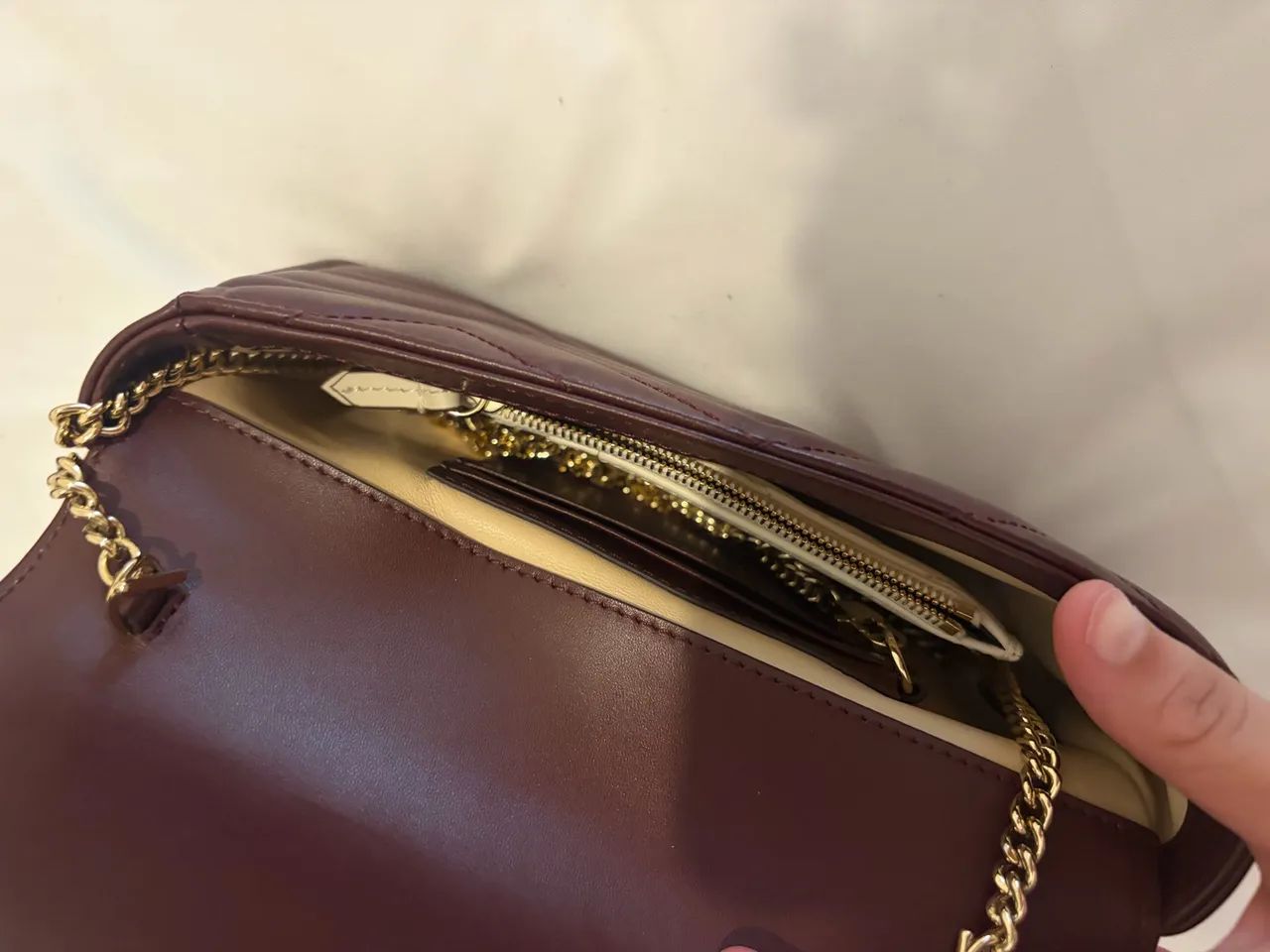 bolsa luxo gg marmont vinho - Foto 3
