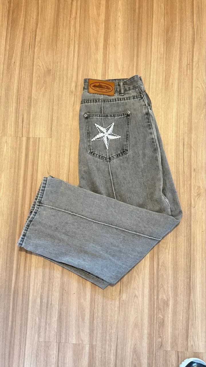 Calça Corteiz denim jeans  - Foto 4