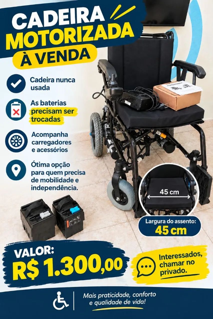 Cadeira Motorizada NOVA