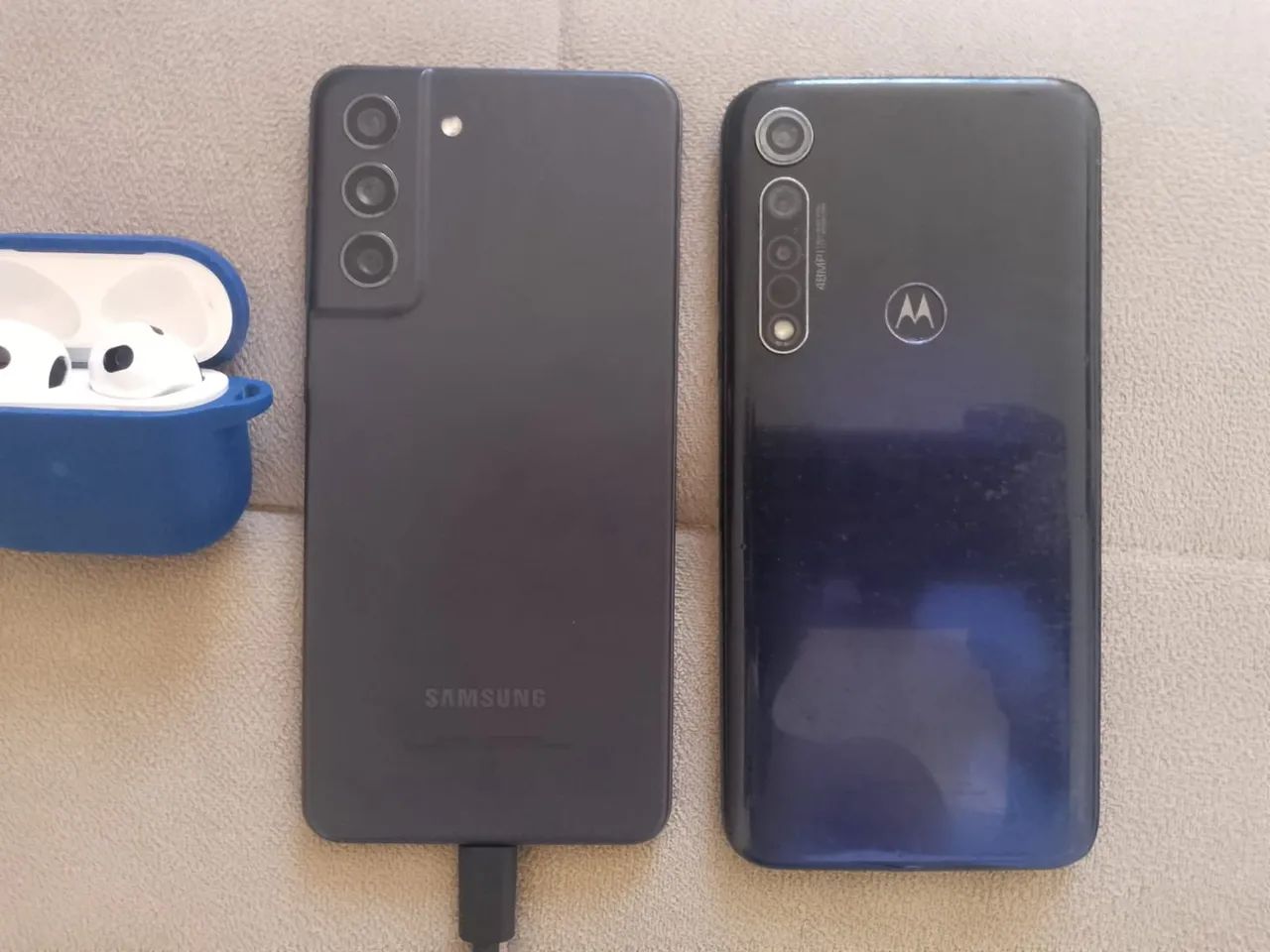 Galaxy S21 FE, Moto G8 plus e AirPods 2 pro - Foto 3