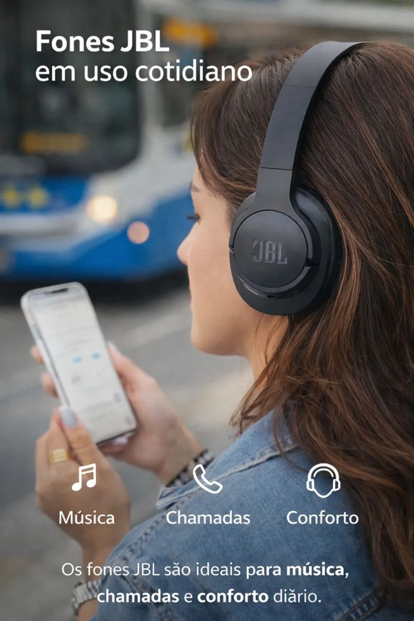 Fones JBL Bluetooth WLY -960 com Cancelamento de Ruído