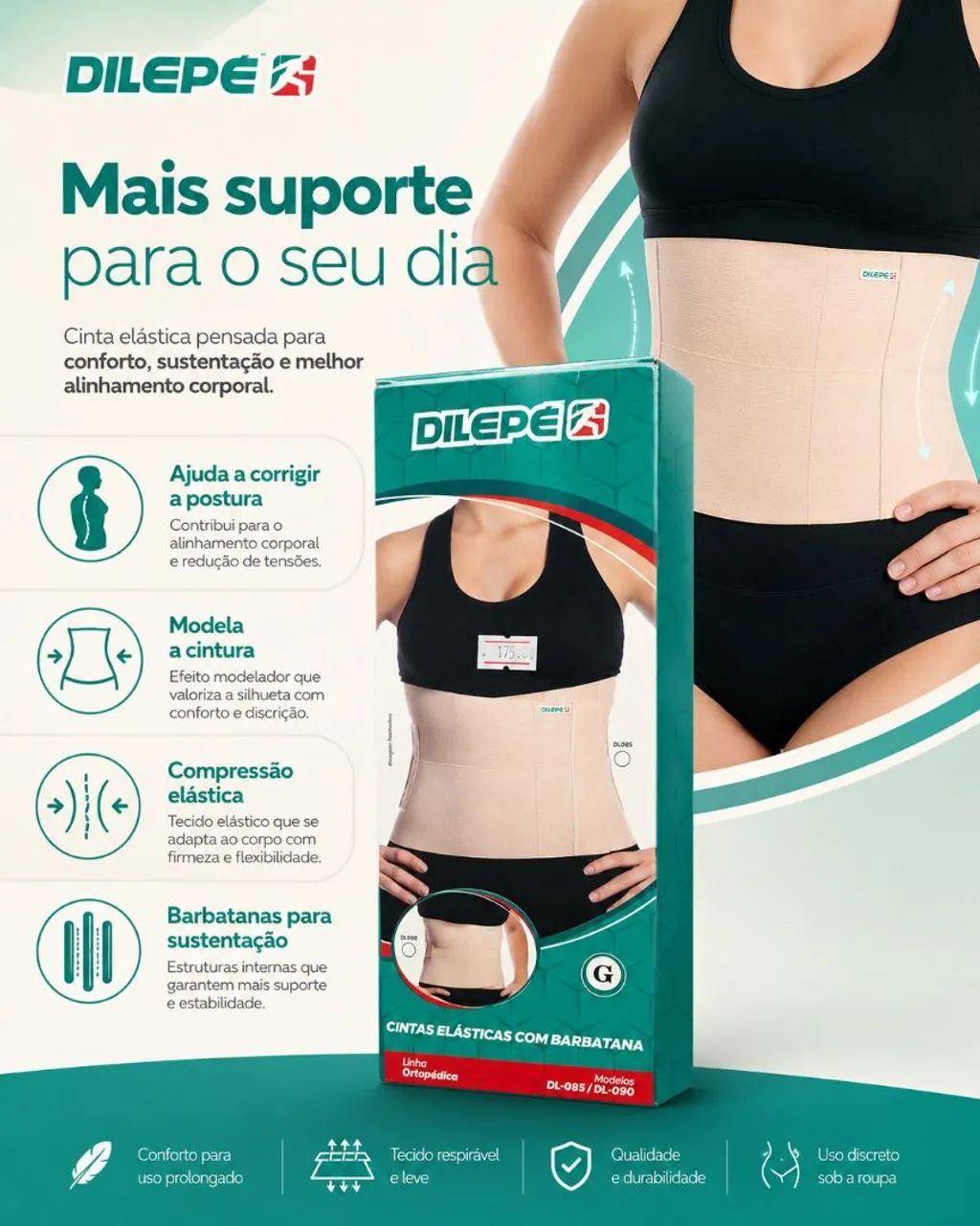 Cinta Correção Postural e Modeladora - Foto 4
